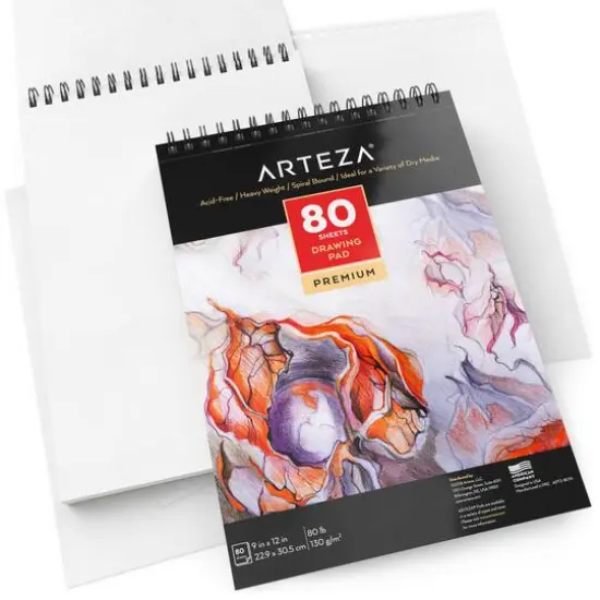 Arteza&reg; 9" x 12" Drawing Pad {3}