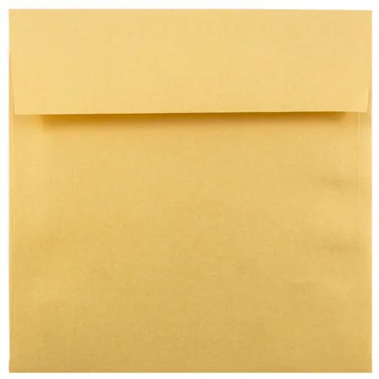 JAM Paper 6.5" x 6.5" Square Metallic Invitation Envelopes, 25ct. Gold Stardream {1}