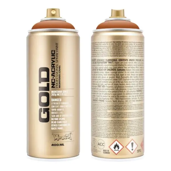 Montana&trade; Cans GOLD Shock Color Spray Paint, 400mL S8000 Shock Brown Light {1}