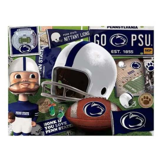 College Team Retro Series 500 Piece Puzzle Penn State Nittany Lions {5}