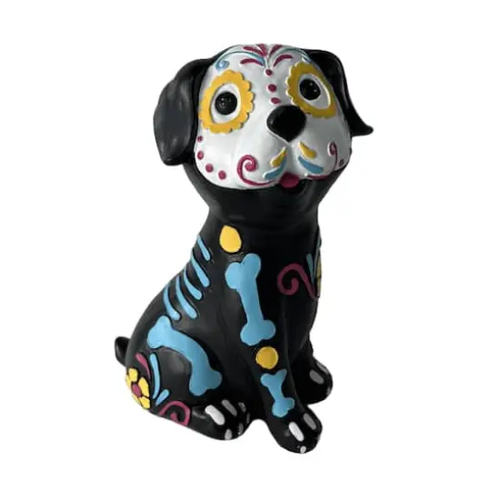 7.75" Day of the Dead Sitting Skeleton Dog Tabletop D&eacute;cor by Ashland&reg; {1}