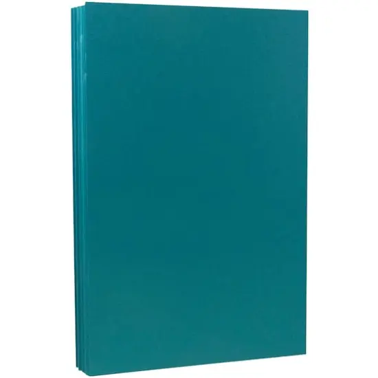 JAM Paper Matte 8.5" x 14" 28lb. Paper, 50 Sheets Teal {1}