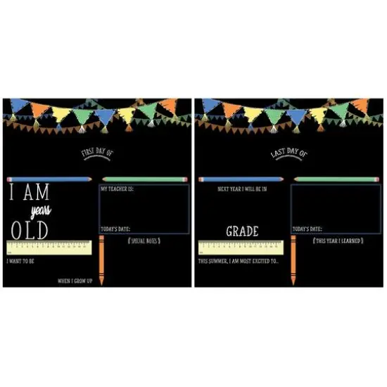 RoomMates Last or First Day of School Banner Double-Sided Chalkboard {1}