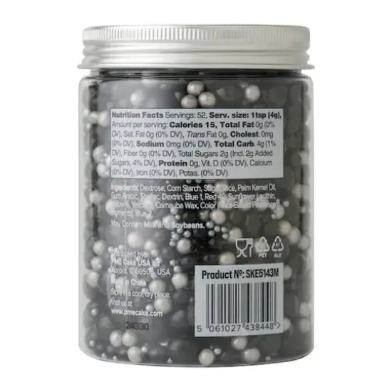 PME Cake Sweet Street&reg; 7.3oz. Sprinkle Mix Black Tie {6}