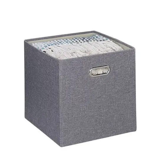 SunnyPoint 13" Storage Bin, 4ct. Gray {4}