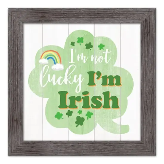 Not Lucky Irish Framed Print 2 16" x 16" Western Gray Framed Print {1}