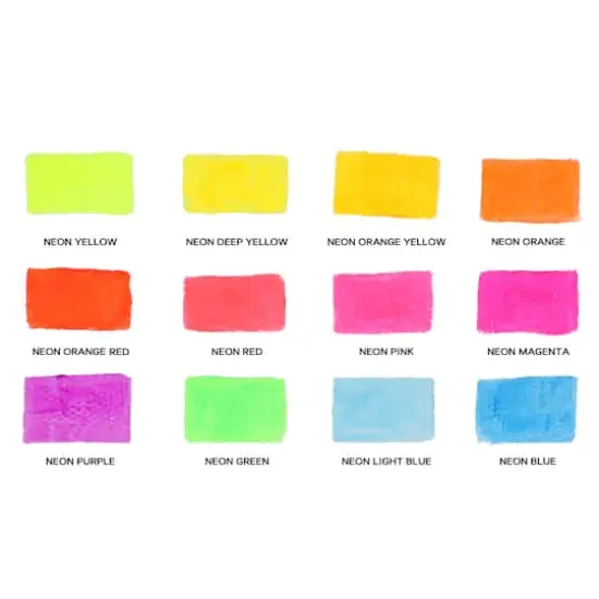 12 Color Neon Acrylic Paint Set by Artist's Loft&trade; Necessities&trade; {4}
