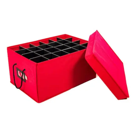 Santa's Bag 72ct. 4" Christmas Ornament Storage Box with Drawers {4}