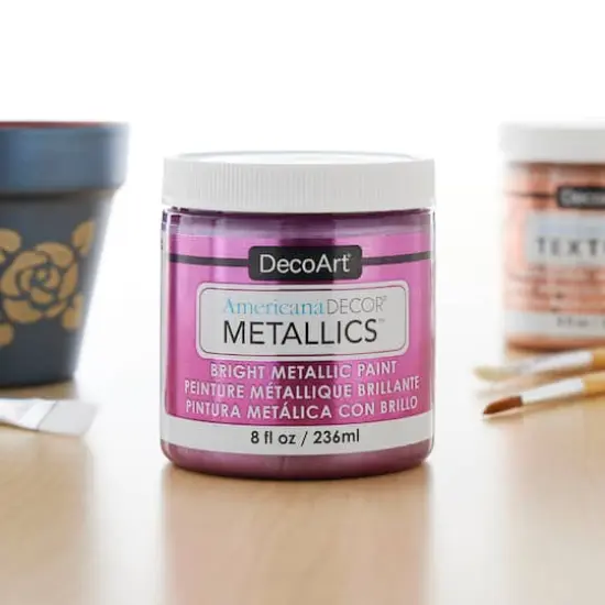 Americana Decor&reg; Metallics&trade; Paint Berry {3}