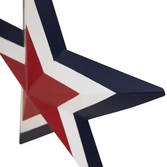 15" Americana Star Metal Wall Decoration {6}