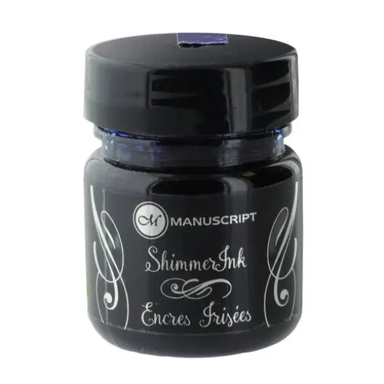Manuscript Shimmer Ink, 25mL Cosmic Blue {1}