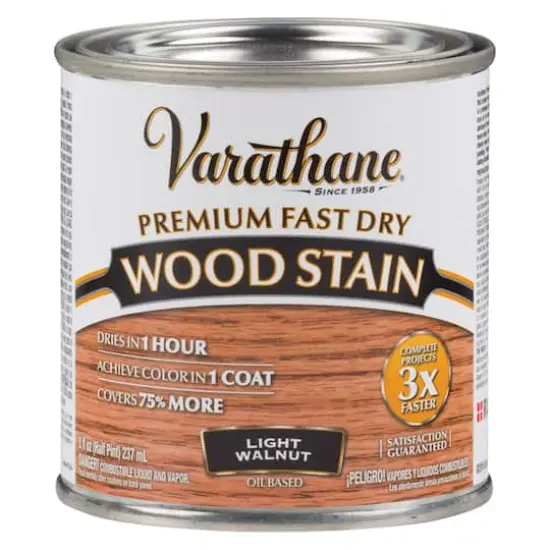 Varathane&reg; 8oz. Premium Fast Dry Wood Stain Light Walnut {1}