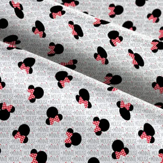 Springs Creative Disney&reg; Minnie Mouse Heads on White Cotton Fabric {3}