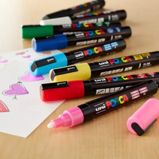Uni Posca PC-3M Fine Tip Paint Marker Set {3}