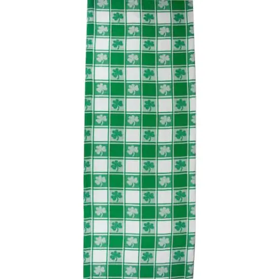 DII&reg; 72" Shamrock Woven Check Table Runner {4}