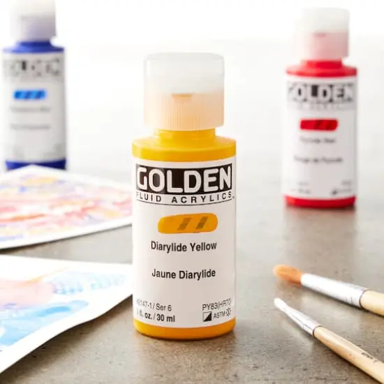 Golden&reg; 1oz. Fluid Acrylics Diarylide Yellow {3}