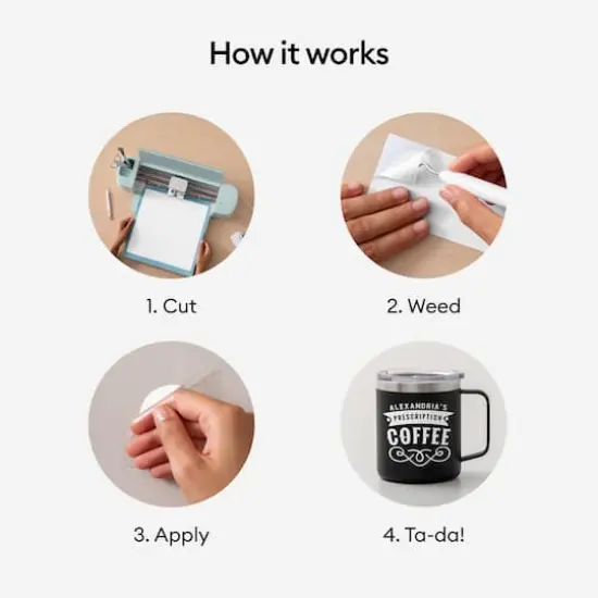 Cricut&reg; 12" x 48" Permanent Vinyl White {6}