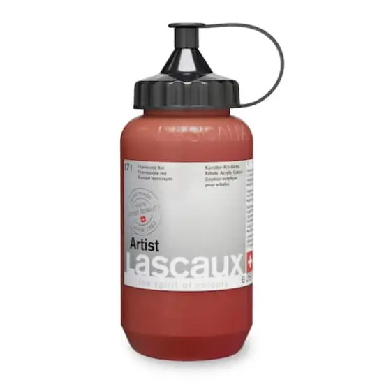 Lascaux Artist Acrylic Paint, 390mL 171 Transoxide Red {4}