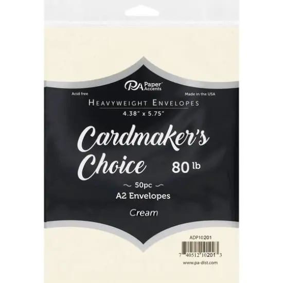 PA Paper&trade; Accents Cardmaker's Choice A2 Cream Heavyweight Envelopes, 50ct. {1}