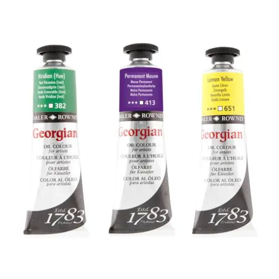 Daler-Rowney&reg; Georgian Oil Colour, 38mL 382 Viridian Hue {2}
