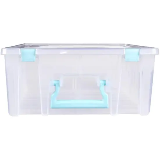 ArtBin&reg; Aqua Super Satchel&trade; Double Deep Storage Bin with Dividers {6}