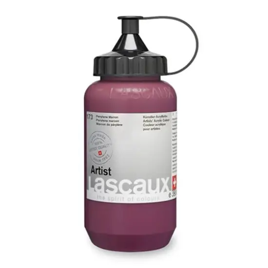 Lascaux Artist Acrylic Paint, 390mL 173 Perylene Maroon {1}