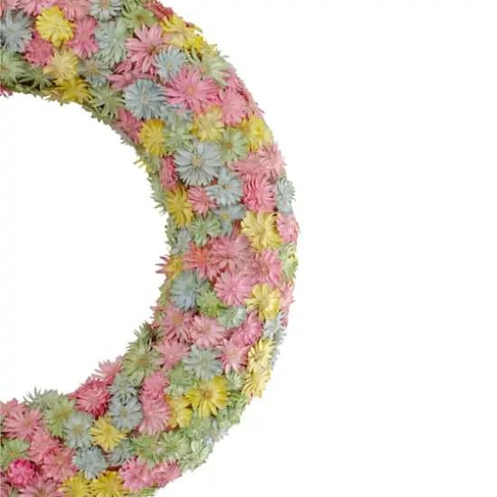 10" Multicolor Daisy Wreath {4}