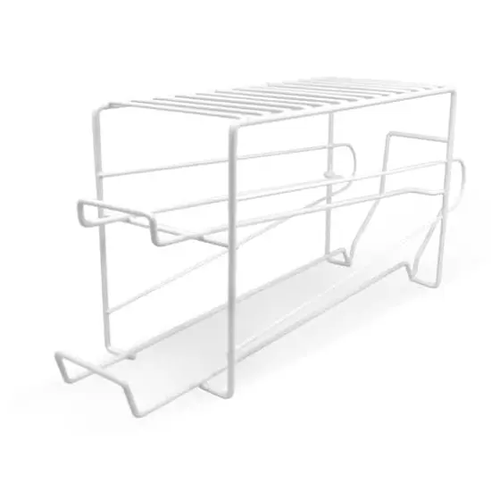 Sorbus 18" White Canned Beverage Dispenser Rack {1}