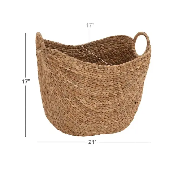 Brown Sea Grass Contemporary Storage Basket {3}