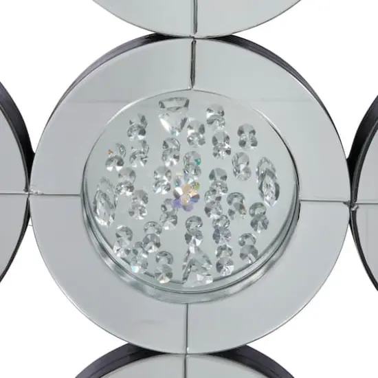 39" Silver Glam Wood Wall Mirror D&eacute;cor {4}