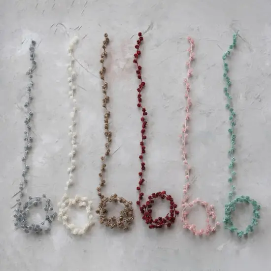 Hello Honey&reg; 6ft. Gold Glitter Pinecone Garland {3}