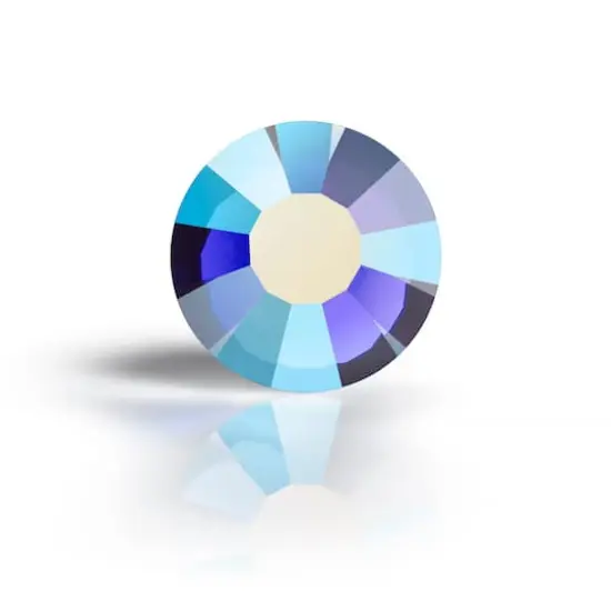 Preciosa MAXIMA SS16 Aurora Borealis Flatback Czech Crystals, 144ct. Dark Indigo AB {4}