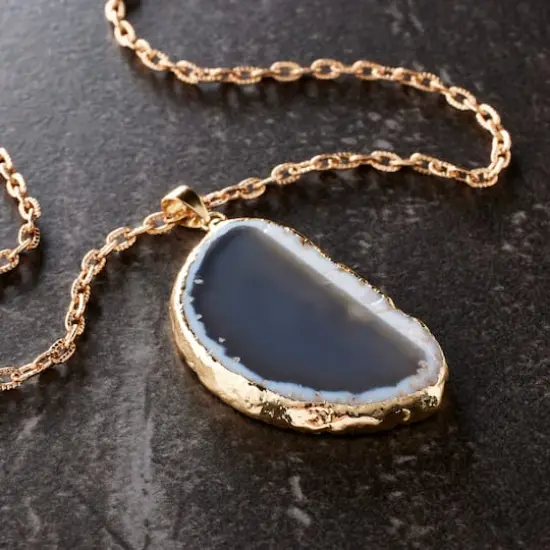 Natural Teardrop Agate Pendant by Bead Landing&trade; {3}