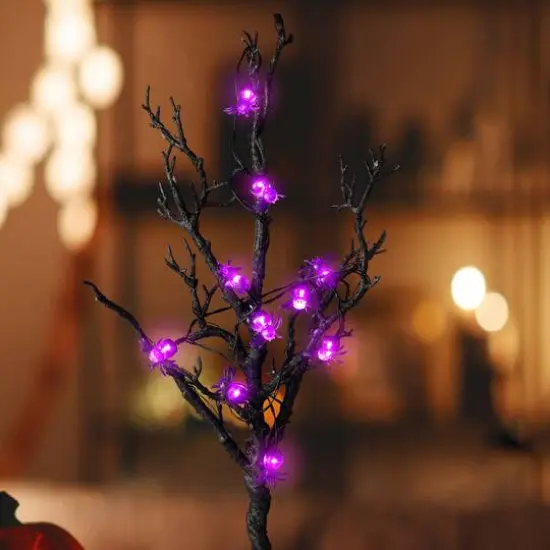 10ct. Purple LED Spider String Lights by Ashland&reg; {3}