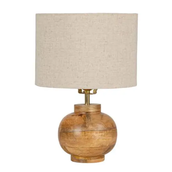 Hello Honey® 14.5" Natural Mango Wood Elegance Table Lamp, 2ct. {8}
