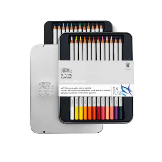 Winsor & Newton&trade; Studio Collection&trade; 24 Color Watercolor Pencil Tin {7}