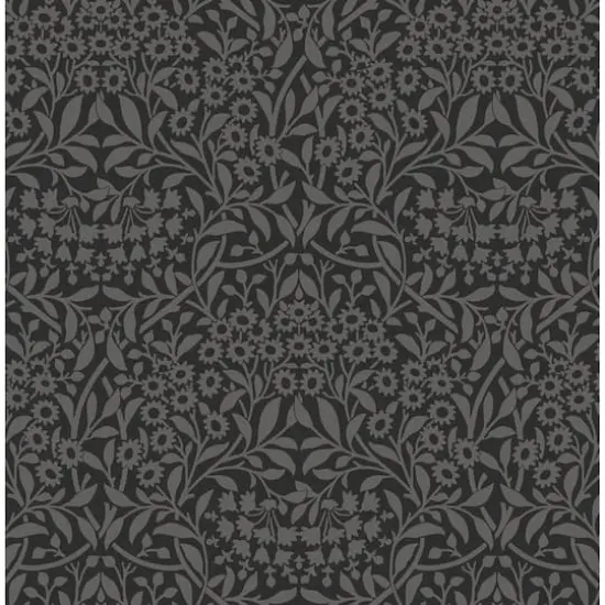 NuWallpaper Charcoal Darcy Peel & Stick Wallpaper {1}