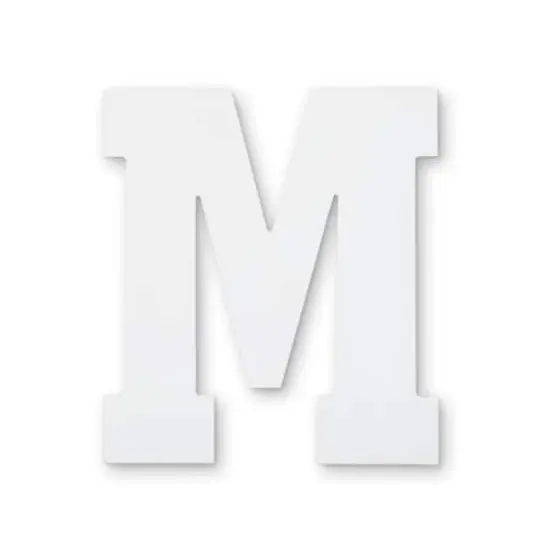 13" White MDF Uppercase Letter by Make Market&reg; {1}