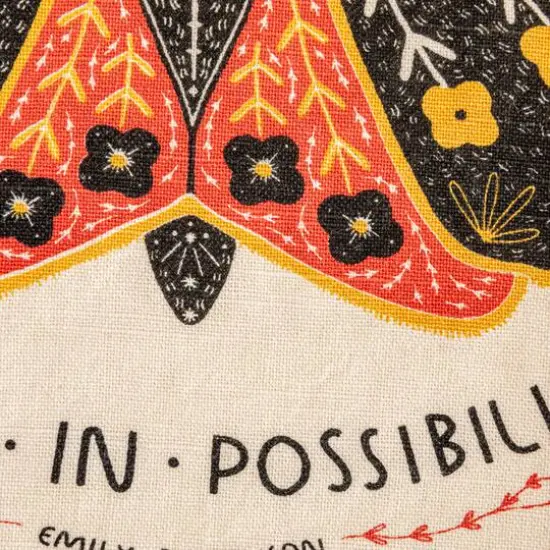 Hello Honey&reg; Dwell in Possibility Moth Cotton Tea Towel {4}