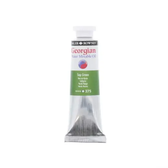 Daler-Rowney&reg; Georgian Water Mixable Oil Paint, 37mL 375 Sap Green {1}