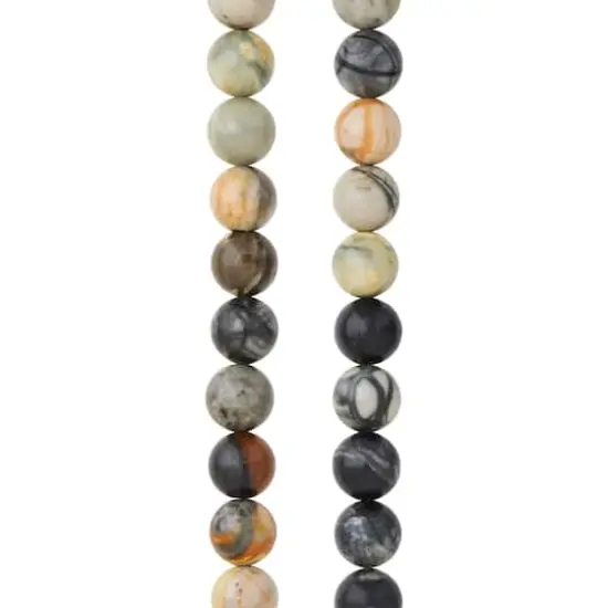 Picasso Jasper Round Beads by Bead Landing&trade;, 8mm {1}