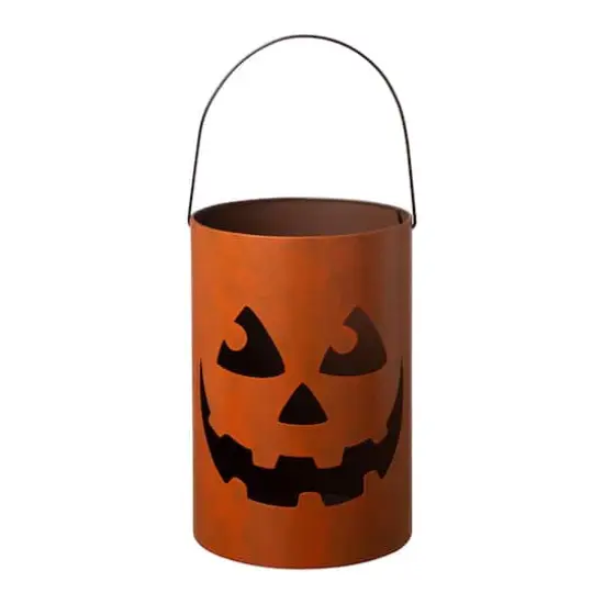 GlitzHome&reg; Halloween Jack-O-Lantern Set {4}