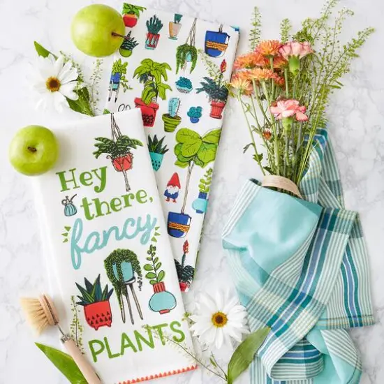 Hey There Fancy Plants Dishtowel (Set of 3) {6}