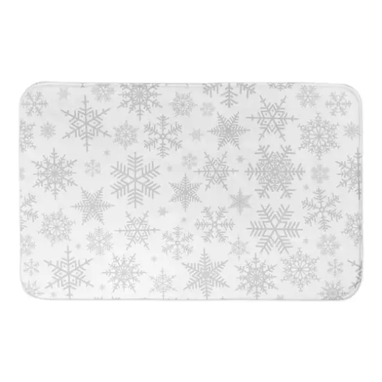 Designs Direct Simple Snowflake Pattern Bath Mat, 34" x 21" {1}