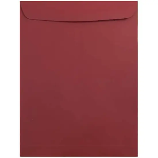 JAM Paper 9" x 12" Dark Red Open End Catalog Premium Envelopes {1}