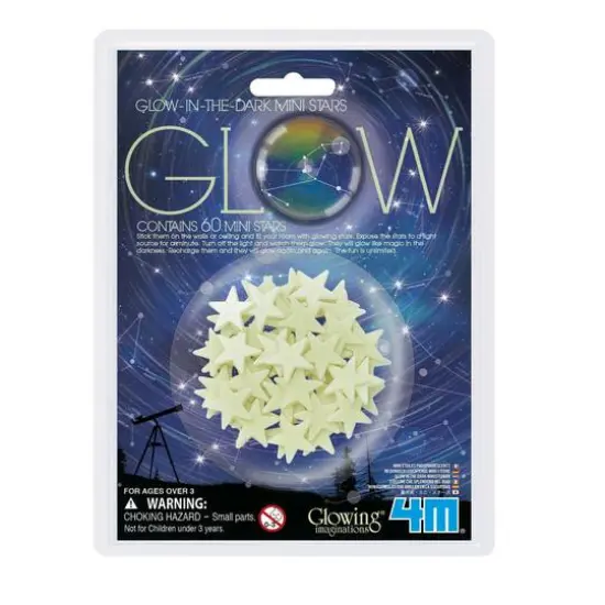 Toysmith&reg; 4M&reg; Glow-In-The-Dark Mini Stars, 60ct. {1}