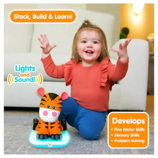 Stack-a-Roos Pals&trade; Baby Tiger Stacking Animal Tower {3}