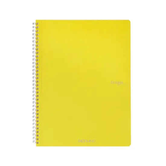 Fabriano&reg; EcoQua Original A4 Spiral-Bound Graph Notebook Yellow {1}