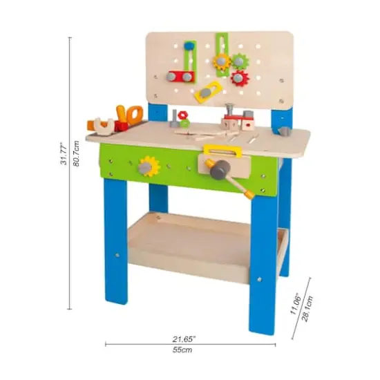 Hape Master Workbench Kid's Wooden Tool Workshop Toy {3}