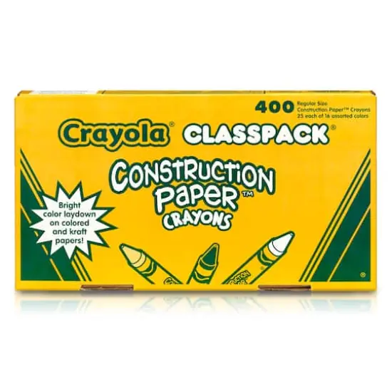 Crayola® Construction Paper™ Crayon Classpack®, Regular Size Crayons, 400ct. {3}